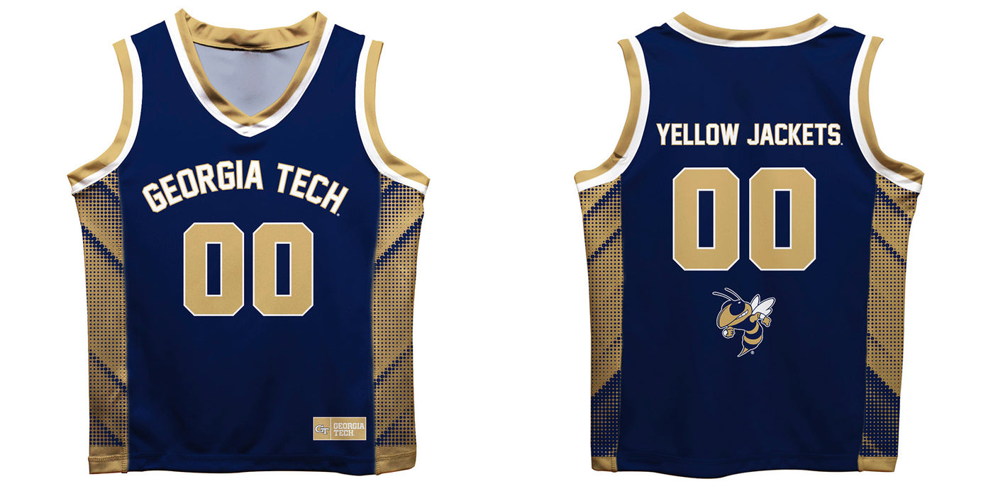 Georgia Tech Yellow Jackets Vive La Fete Game Day Blue Boys Fashion Basketball Top - Vive La Fête - Online Apparel Store