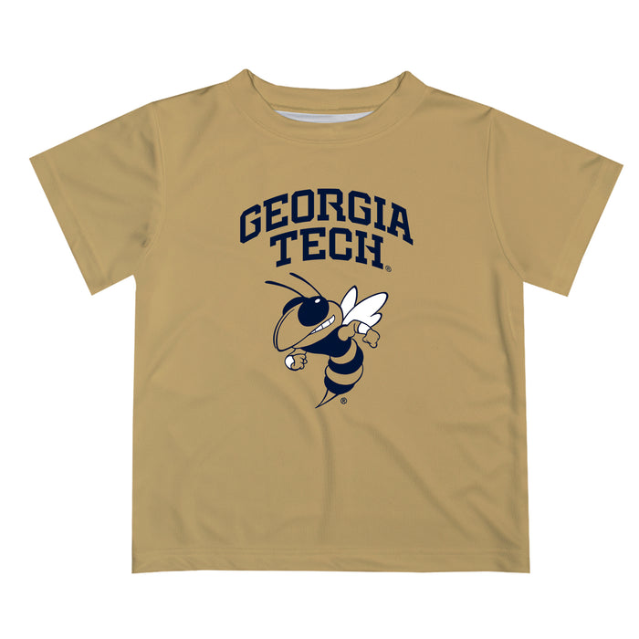 Georgia Tech Yellow Jackets Vive La Fete Boys Game Day V2 Gold Short Sleeve Tee Shirt