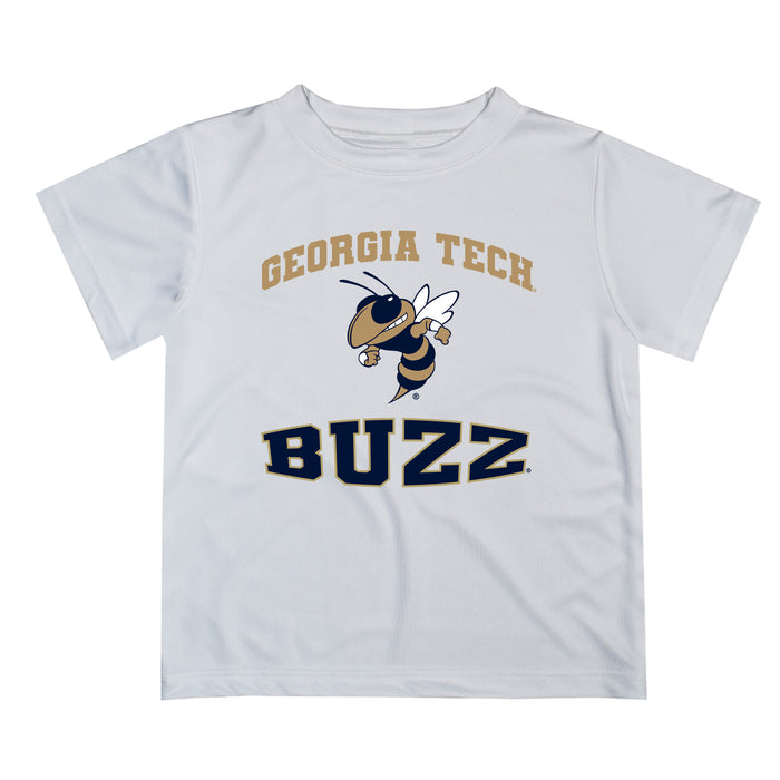 Georgia Tech Yellow Jackets Vive La Fete Boys Game Day V3 White Short Sleeve Tee Shirt