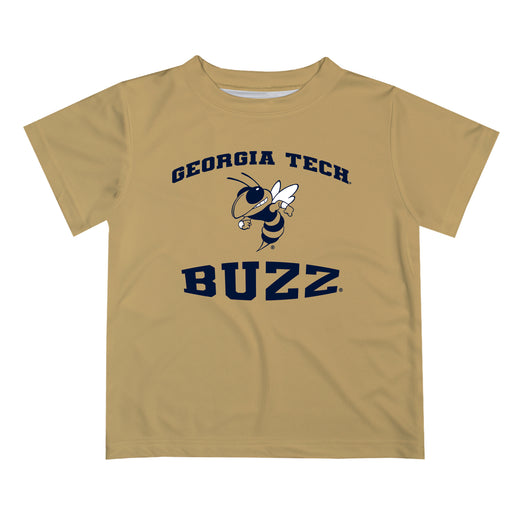 Georgia Tech Yellow Jackets Vive La Fete Boys Game Day V3 Gold Short Sleeve Tee Shirt