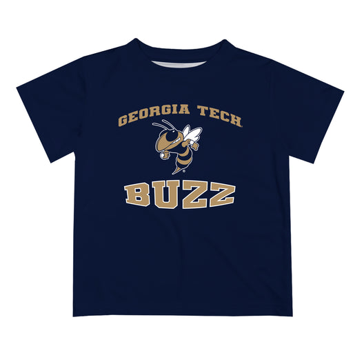 Georgia Tech Yellow Jackets Vive La Fete Boys Game Day V3 Blue Short Sleeve Tee Shirt