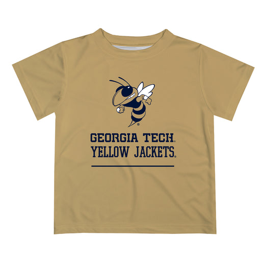 Georgia Tech Yellow Jackets Vive La Fete Soccer V1 Gold Short Sleeve Tee Shirt