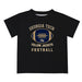 Georgia Tech Yellow Jackets Vive La Fete Football V2 Black Short Sleeve Tee Shirt
