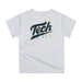 Georgia Tech Yellow Jackets Original Dripping Baseball Helmet Blue T-Shirt by Vive La Fete - Vive La Fête - Online Apparel Store
