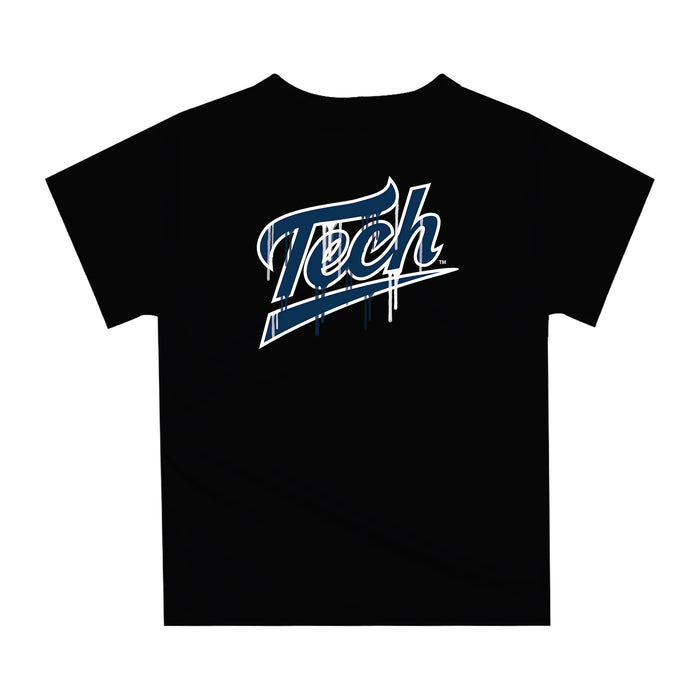 Georgia Tech Yellow Jackets Original Dripping Baseball Helmet Blue T-Shirt by Vive La Fete - Vive La Fête - Online Apparel Store