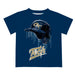Georgia Tech Yellow Jackets Original Dripping Baseball Helmet Blue T-Shirt by Vive La Fete