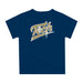 Georgia Tech Yellow Jackets Original Dripping Baseball Helmet Blue T-Shirt by Vive La Fete - Vive La Fête - Online Apparel Store