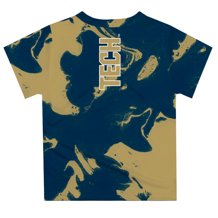 Georgia Tech Yellow Jackets Vive La Fete Marble Boys Game Day Gold Short Sleeve Tee - Vive La Fête - Online Apparel Store