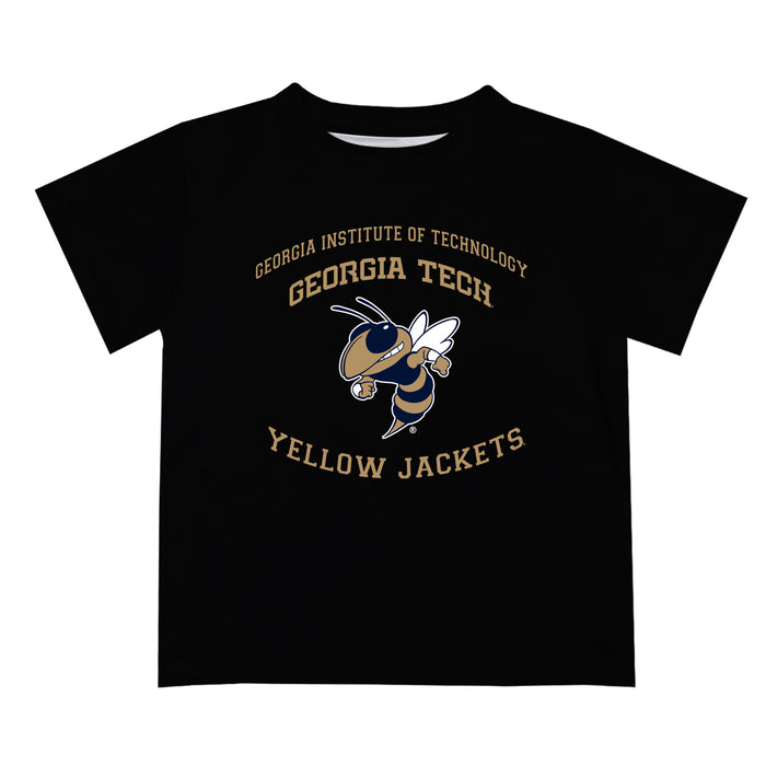 Georgia Tech Yellow Jackets Vive La Fete Boys Game Day V1 Black Short Sleeve Tee Shirt