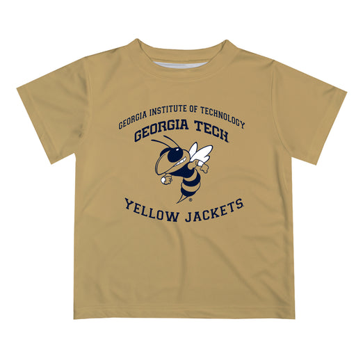 Georgia Tech Yellow Jackets Vive La Fete Boys Game Day V1 Gold Short Sleeve Tee Shirt
