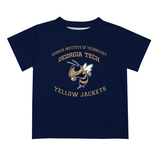 Georgia Tech Yellow Jackets Vive La Fete Boys Game Day V1 Blue Short Sleeve Tee Shirt