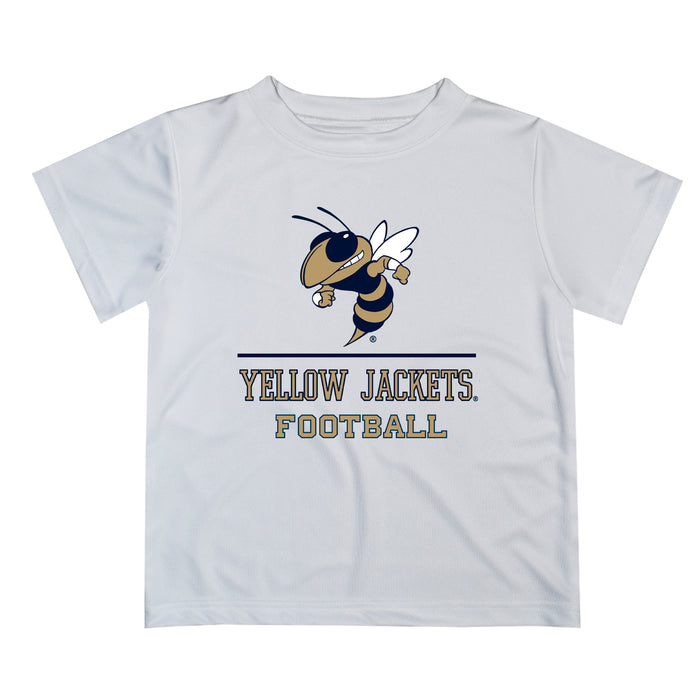 Georgia Tech Yellow Jackets Vive La Fete Football V1 White Short Sleeve Tee Shirt