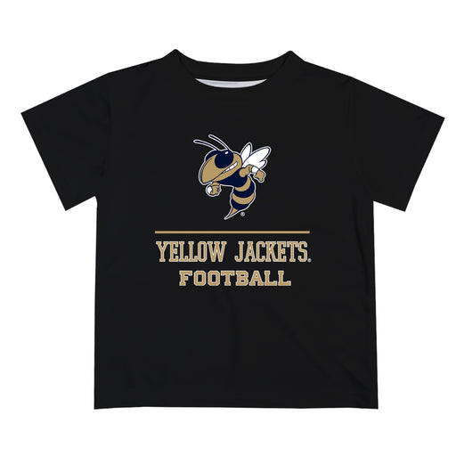 Georgia Tech Yellow Jackets Vive La Fete Football V1 Black Short Sleeve Tee Shirt