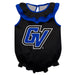 Grand Valley State Lakers Black Sleeveless Ruffle Onesie Mascot Bodysuit by Vive La Fete