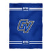 Grand Valley State Lakers Vive La Fete Game Day Soft Premium Fleece Blue Throw Blanket 40 x 58" Logo and Stripes" - Vive La Fête - Online Apparel Store