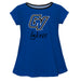 Grand Valley State Lakers Vive La Fete Girls Game Day Short Sleeve Blue Top with School Logo and Name - Vive La Fête - Online Apparel Store
