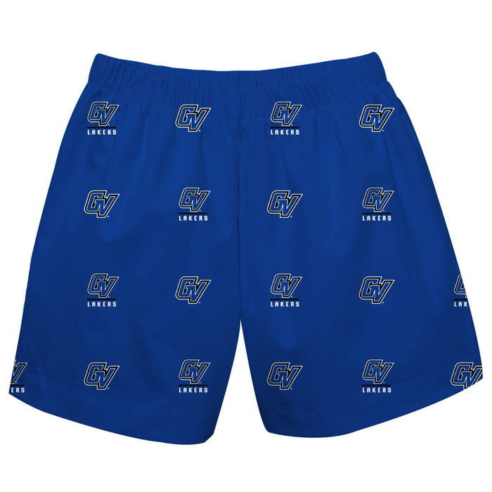 Grand Valley State Lakers Short Blue All Over Logo - Vive La Fête - Online Apparel Store