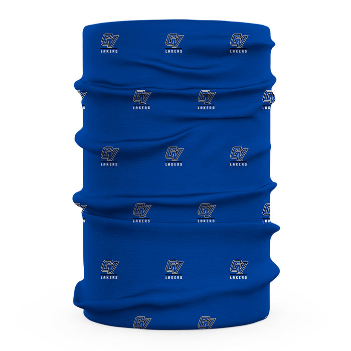 GVSU Lakers Vive La Fete All Over Logo Game Day Collegiate Face Cover Soft 4-Way Stretch Two Ply Neck Gaiter - Vive La Fête - Online Apparel Store