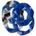 Grand Valley State Lakers Vive La Fete All Over Logo Collegiate Women Set of 2 Light Weight Ultra Soft Infinity Scarfs