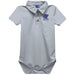 Grand Valley State Lakers Embroidered Gray Solid Knit Polo Onesie