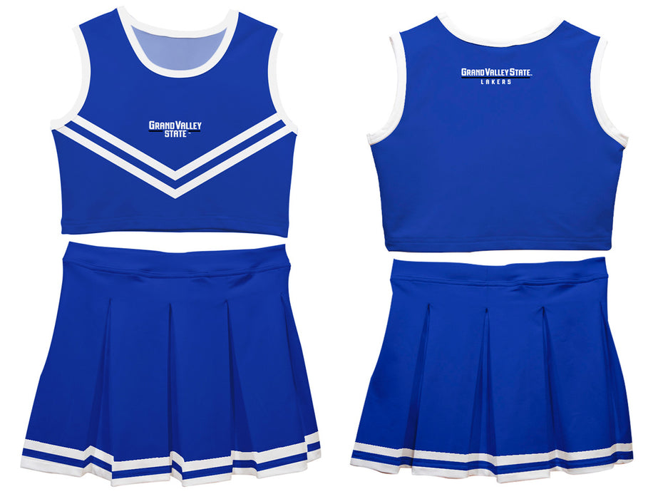 Grand Valley State Lakers Vive La Fete Game Day Blue Sleeveless Cheerleader Set - Vive La Fête - Online Apparel Store