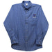 Grand Valley State Lakers Embroidered Royal Gingham Long Sleeve Button Down