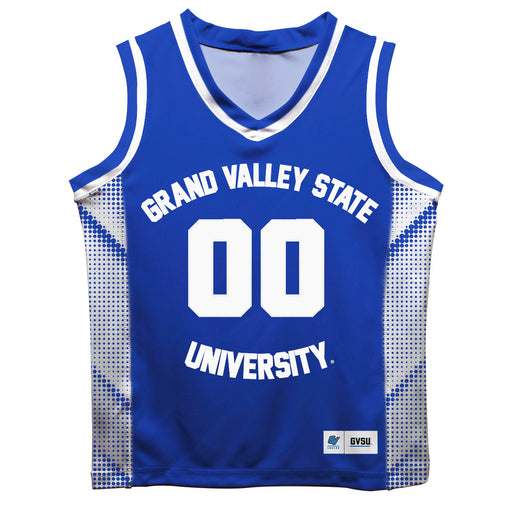 Grand Valley State Lakers  Vive La Fete Game Day Blue Boys Fashion Basketball Top