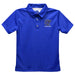 Grand Valley State Lakers Embroidered Royal Short Sleeve Polo Box Shirt