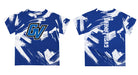 Grand Valley State Lakers  Vive La Fete Boys Game Day Blue Short Sleeve Tee Paint Brush - Vive La Fête - Online Apparel Store