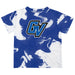 Grand Valley State Lakers  Vive La Fete Marble Boys Game Day Blue Short Sleeve Tee