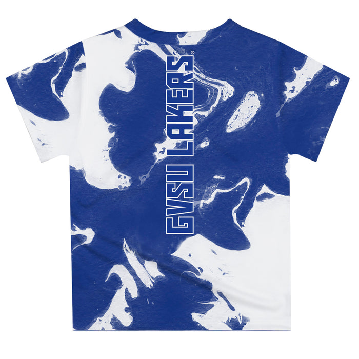 Grand Valley State Lakers  Vive La Fete Marble Boys Game Day Blue Short Sleeve Tee - Vive La Fête - Online Apparel Store