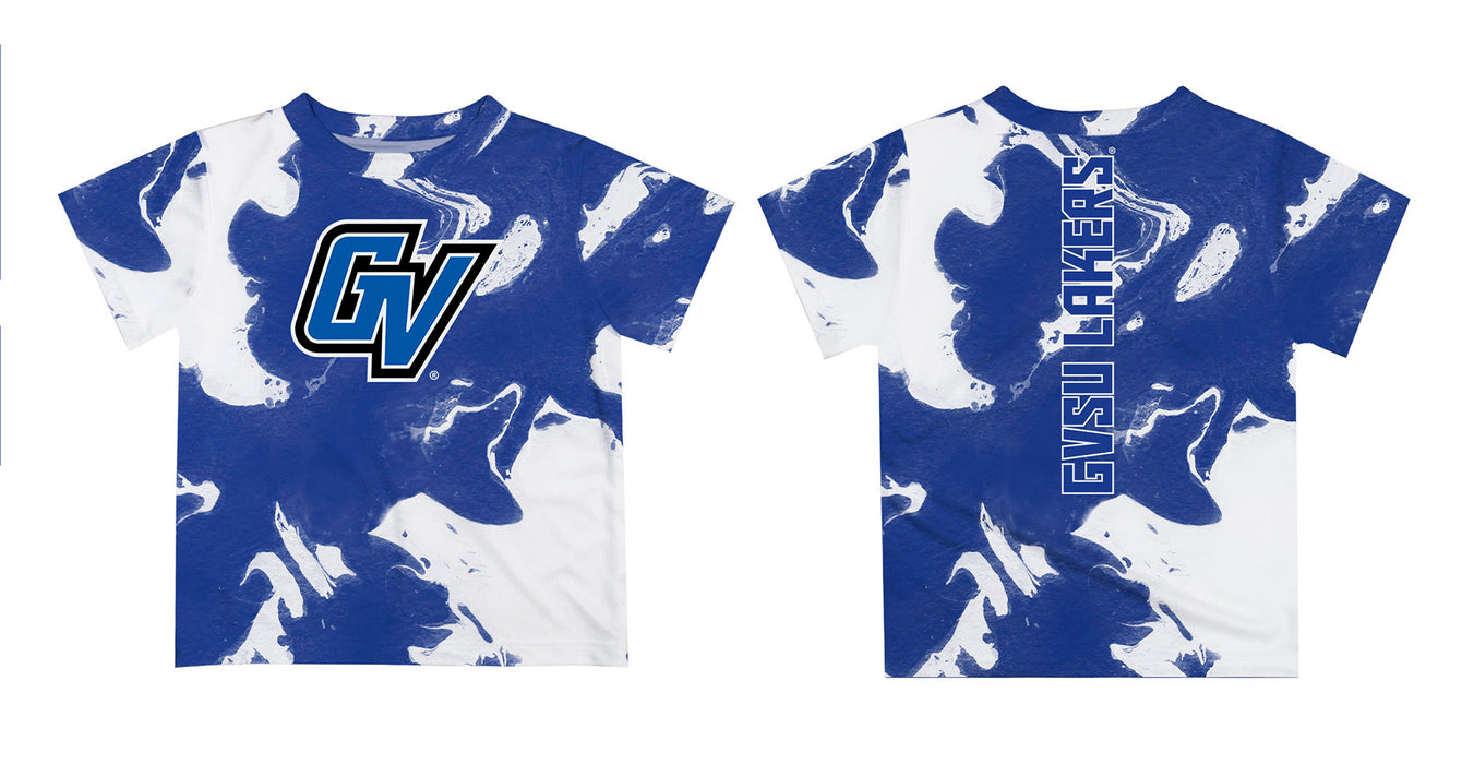 Grand Valley State Lakers  Vive La Fete Marble Boys Game Day Blue Short Sleeve Tee - Vive La Fête - Online Apparel Store