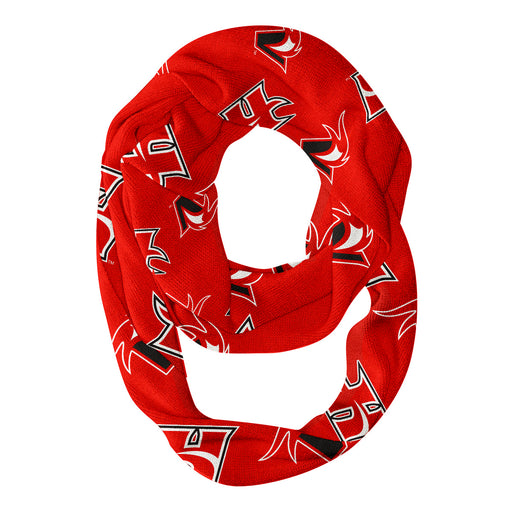 Hawaii Hilo Vulcans Vive La Fete Repeat Logo Game Day Collegiate Women Light Weight Ultra Soft Infinity Scarf