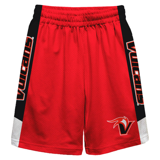 Hawaii Hilo Vulcans Vive La Fete Game Day Red Stripes Boys Solid Black Athletic Mesh Short