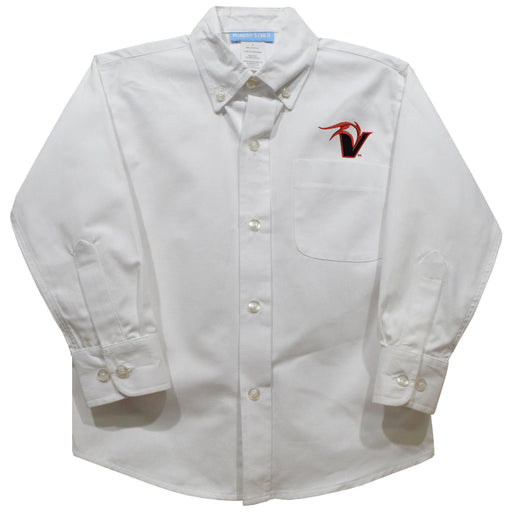 Hawaii Hilo Vulcans Embroidered White Long Sleeve Button Down Shirt