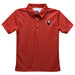 Hawaii Hilo Vulcans Embroidered Red Short Sleeve Polo Box