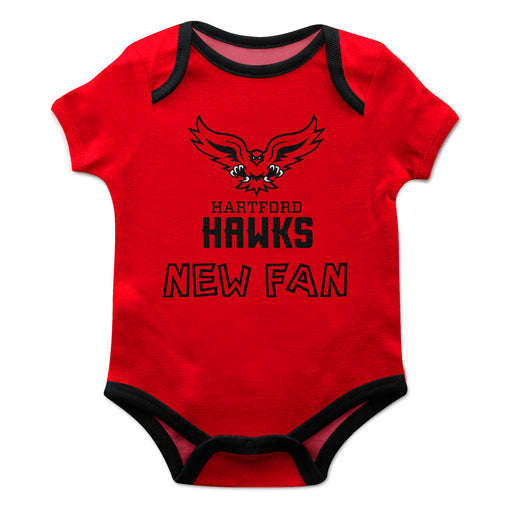 Hartford Hawks Vive La Fete Infant Game Day Red Short Sleeve Onesie New Fan Logo and Mascot Bodysuit