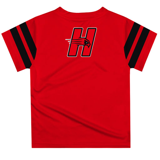 Hartford Hawks Vive La Fete Boys Game Day Red Short Sleeve Tee with Stripes on Sleeves - Vive La Fête - Online Apparel Store