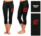 Hartford Hawks Vive La Fete Game Day Collegiate Large Logo on Thigh and Waist Girls Black Capri Leggings - Vive La Fête - Online Apparel Store