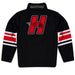 Hartford Hawks Vive La Fete Game Day Black Quarter Zip Pullover Stripes on Sleeves - Vive La Fête - Online Apparel Store