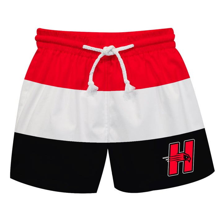 Hartford Hawks Vive La Fete Red White Black Stripes Swimtrunks V1