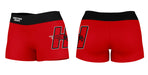 Hartford Hawks Vive La Fete Logo on Thigh & Waistband Red Black Women Yoga Booty Workout Shorts 3.75 Inseam" - Vive La Fête - Online Apparel Store