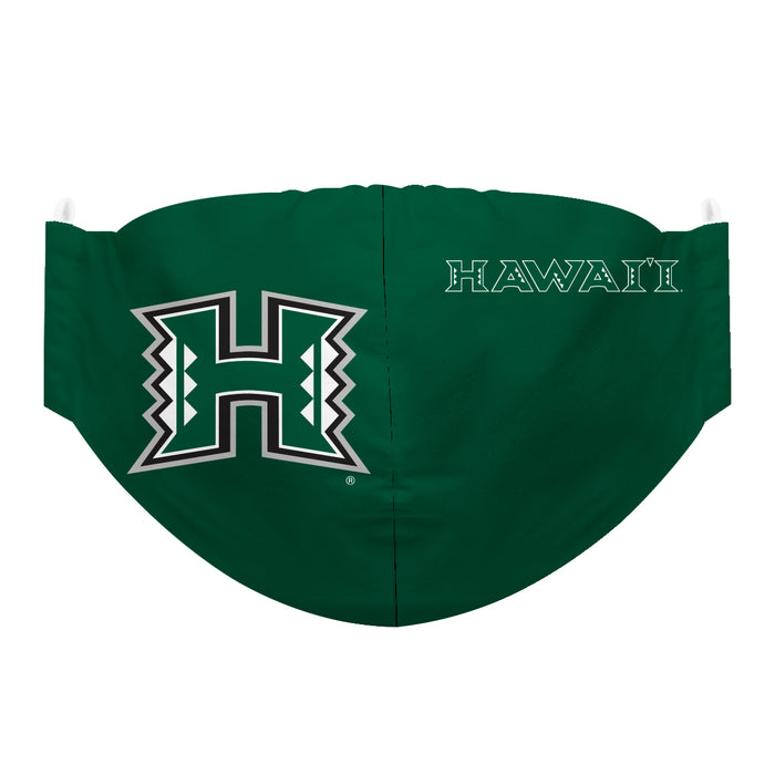 Hawaii Rainbow Warriors 3 Ply Vive La Fete Face Mask 3 Pack Game Day Collegiate Unisex Face Covers Reusable Washable - Vive La Fête - Online Apparel Store