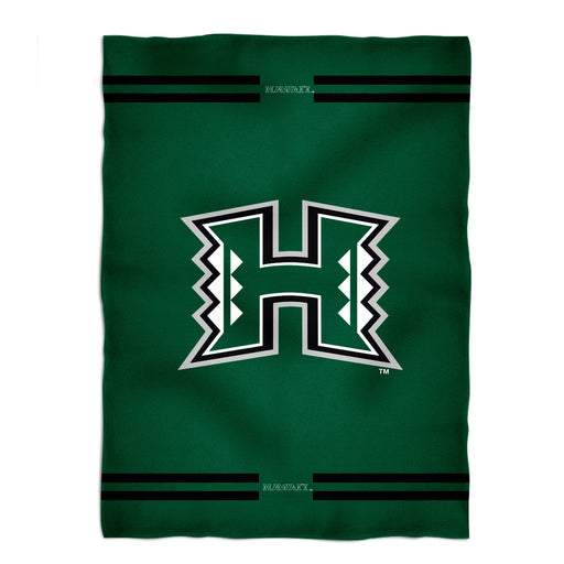 Hawaii Rainbow Warriors Green Fleece Throw Blanket - Vive La Fête - Online Apparel Store