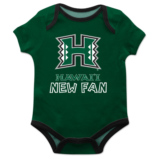 Hawaii Rainbow Warriors Green Boys Onesie Short Sleeve - Vive La Fête - Online Apparel Store