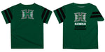 Hawaii Rainbow Warriors Green Tee Shirt Short Sleeve - Vive La Fête - Online Apparel Store