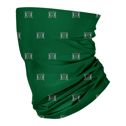 Hawaii Rainbow Warriors Vive La Fete All Over Logo Game Day Collegiate Face Cover Soft 4-Way Stretch Two Ply Neck Gaiter - Vive La Fête - Online Apparel Store