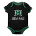Hawaii Rainbow Warriors Vive La Fete Infant Black Short Sleeve Onesie New Fan Logo and Mascot Bodysuit