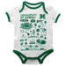 Hawaii Rainbow Warriors Hand Sketched Vive La Fete Impressions Artwork Infant White Short Sleeve Onesie Bodysuit
