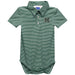 Hawaii Rainbow Warriors Embroidered Hunter Green Pencil Stripe Knit Polo Onesie